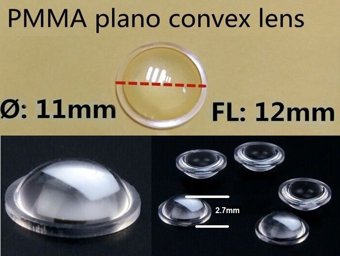 Lente PMMA F10-11mm